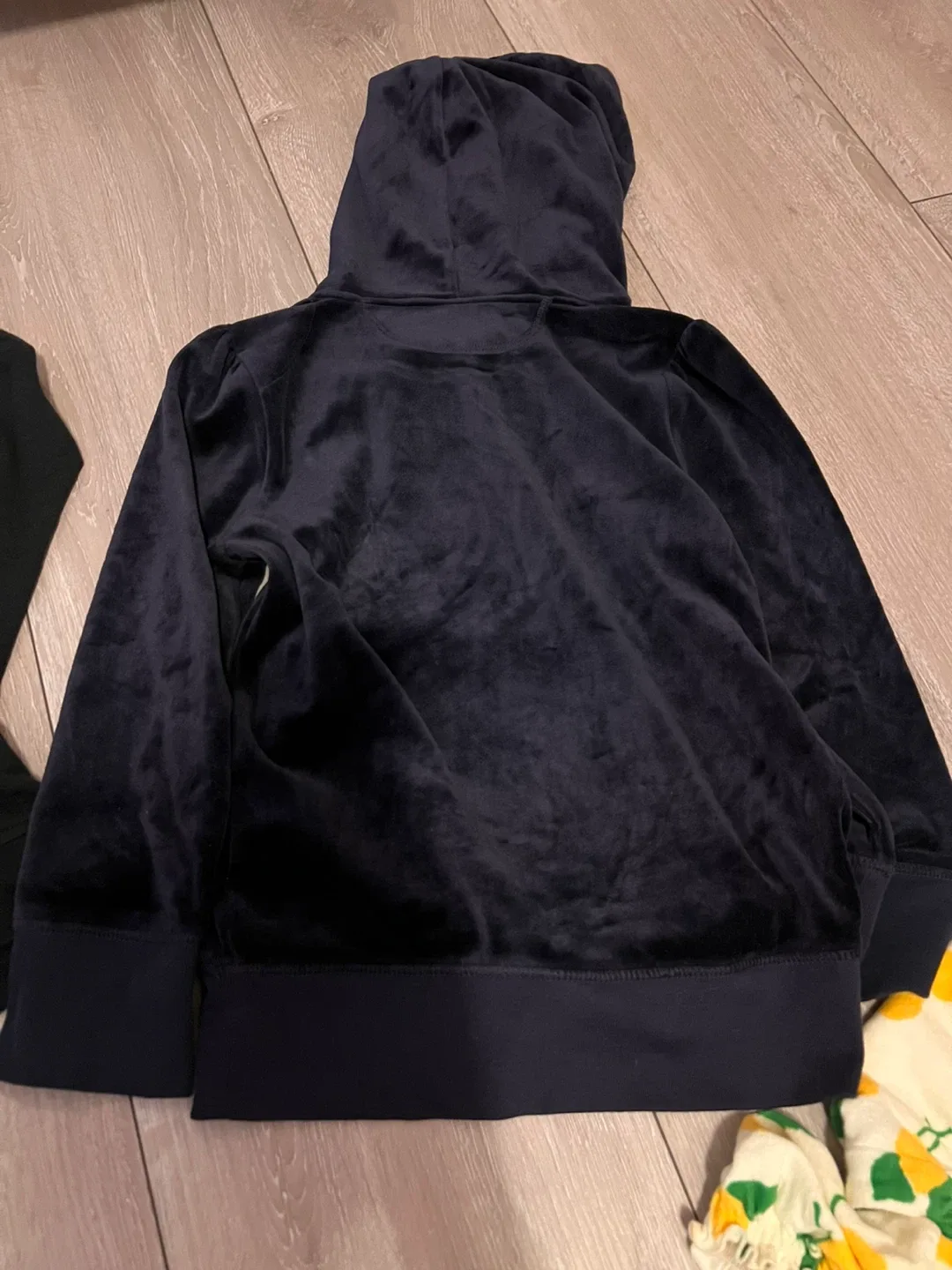 Juicy Couture Navy Blue Velour Hoodie image indicator(2)