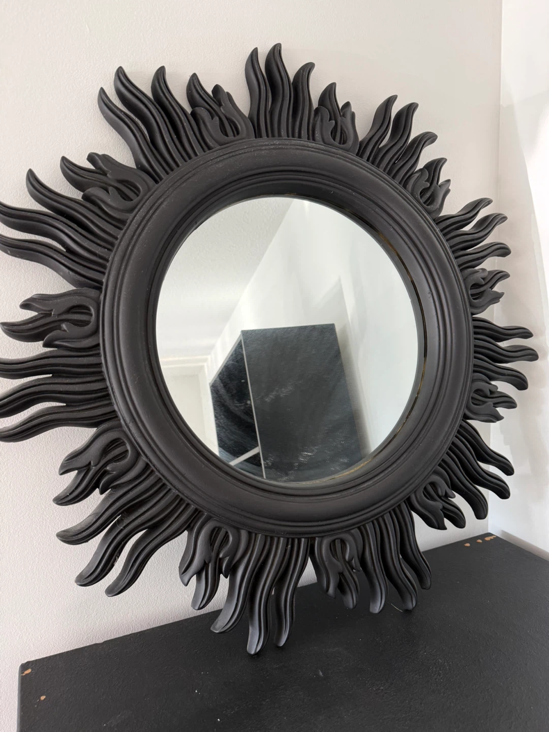 Black Sunburst Mirror