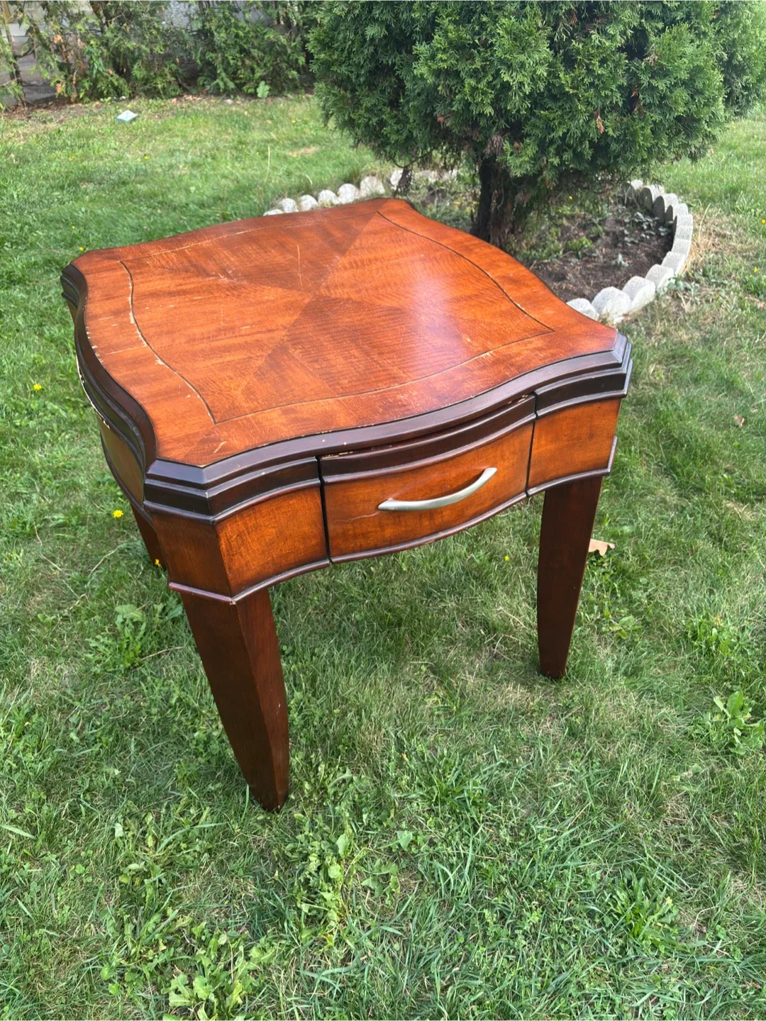 Vintage Wooden Side Table - Pickup Today! thumbnail