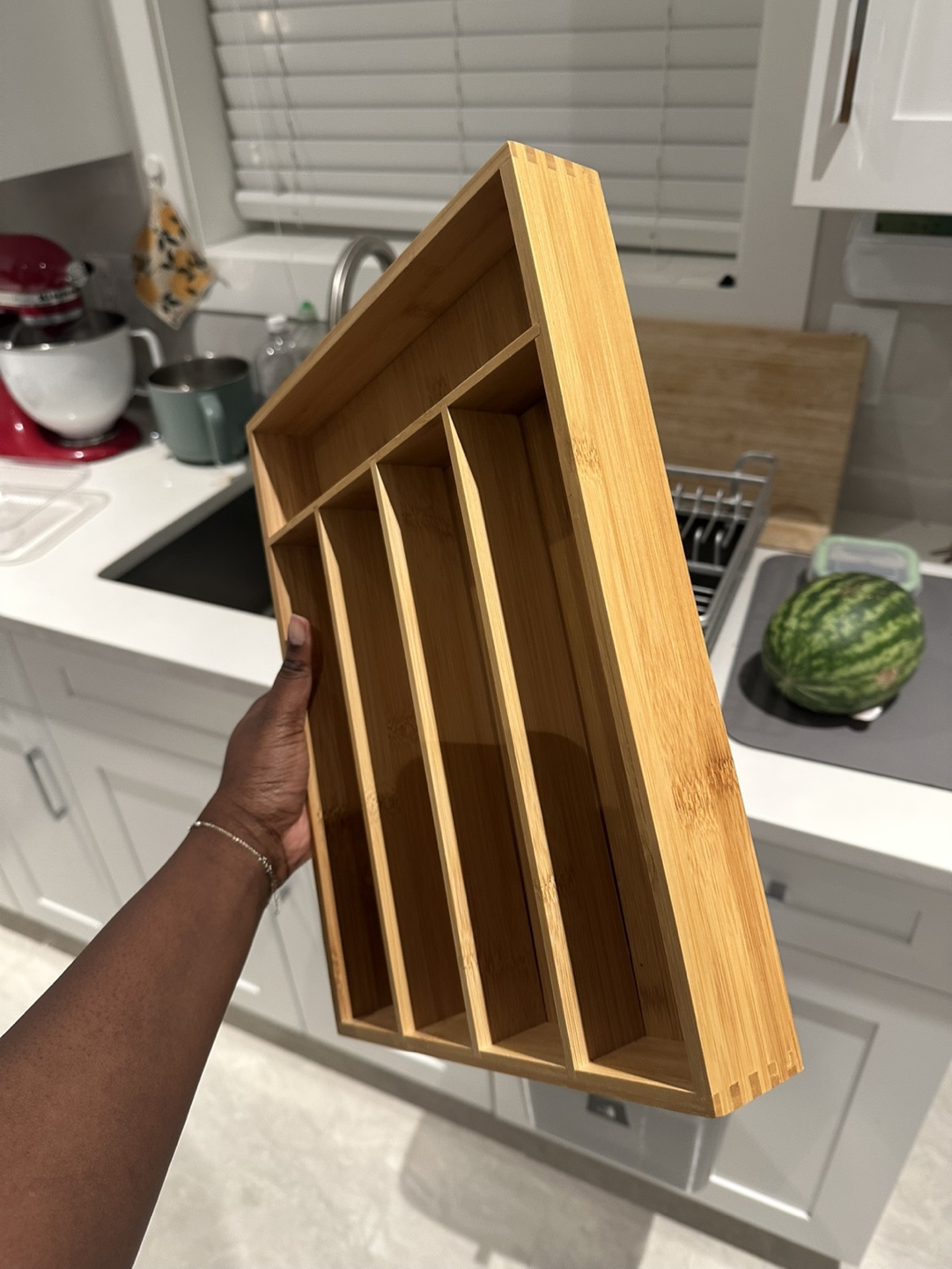 Bamboo Cutlery Drawer Organizer - photo 2
