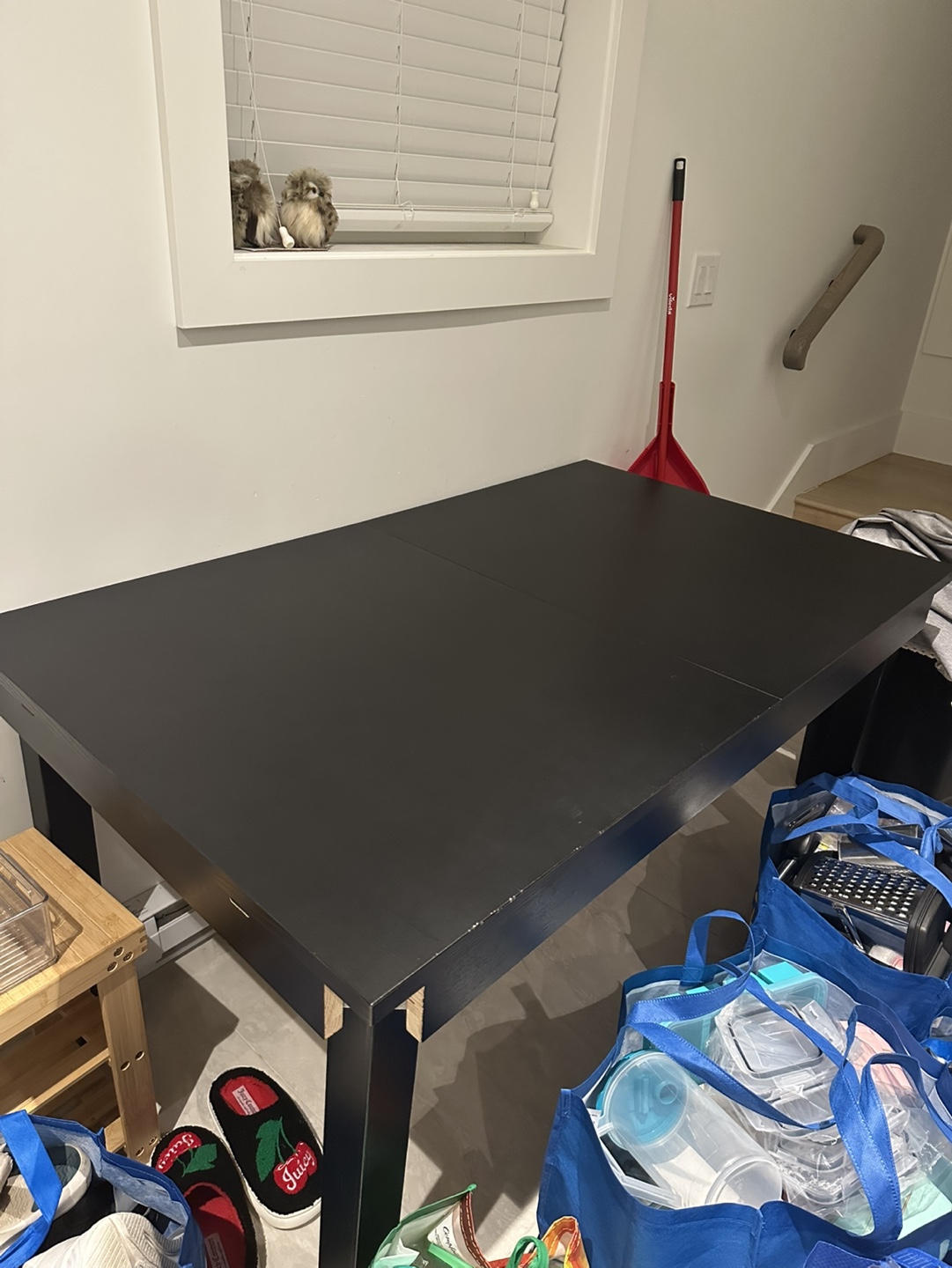 IKEA Extendable Dining Table - Black (ASSEMBLED)