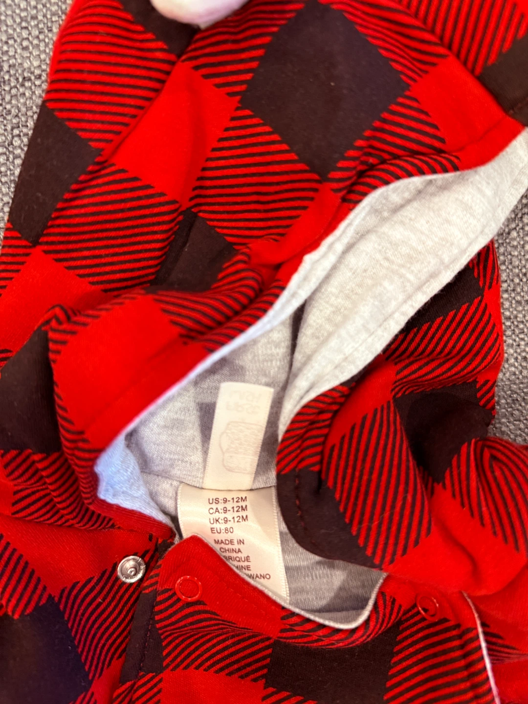 9-12M Buffalo Plaid Snowsuit - photo 2