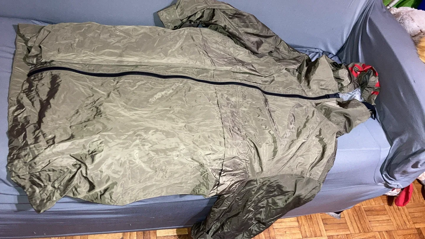 DKNY XL Olive Green Windbreaker Jacket thumbnail