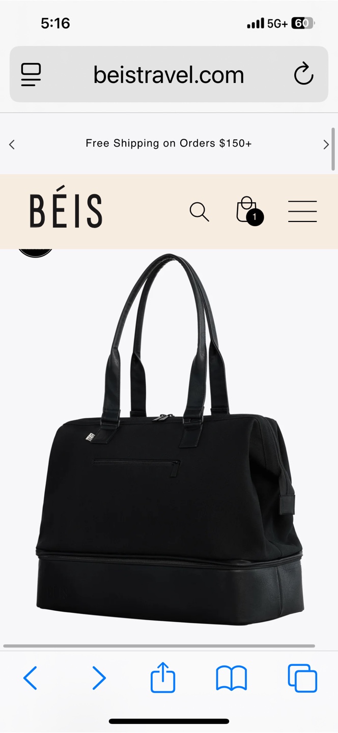 BÉIS Carry-On Weekender Bag