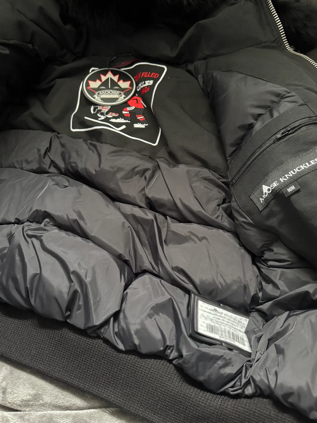 Moose Knuckles Bomber Jacket, Black, M/M image indicator(2)