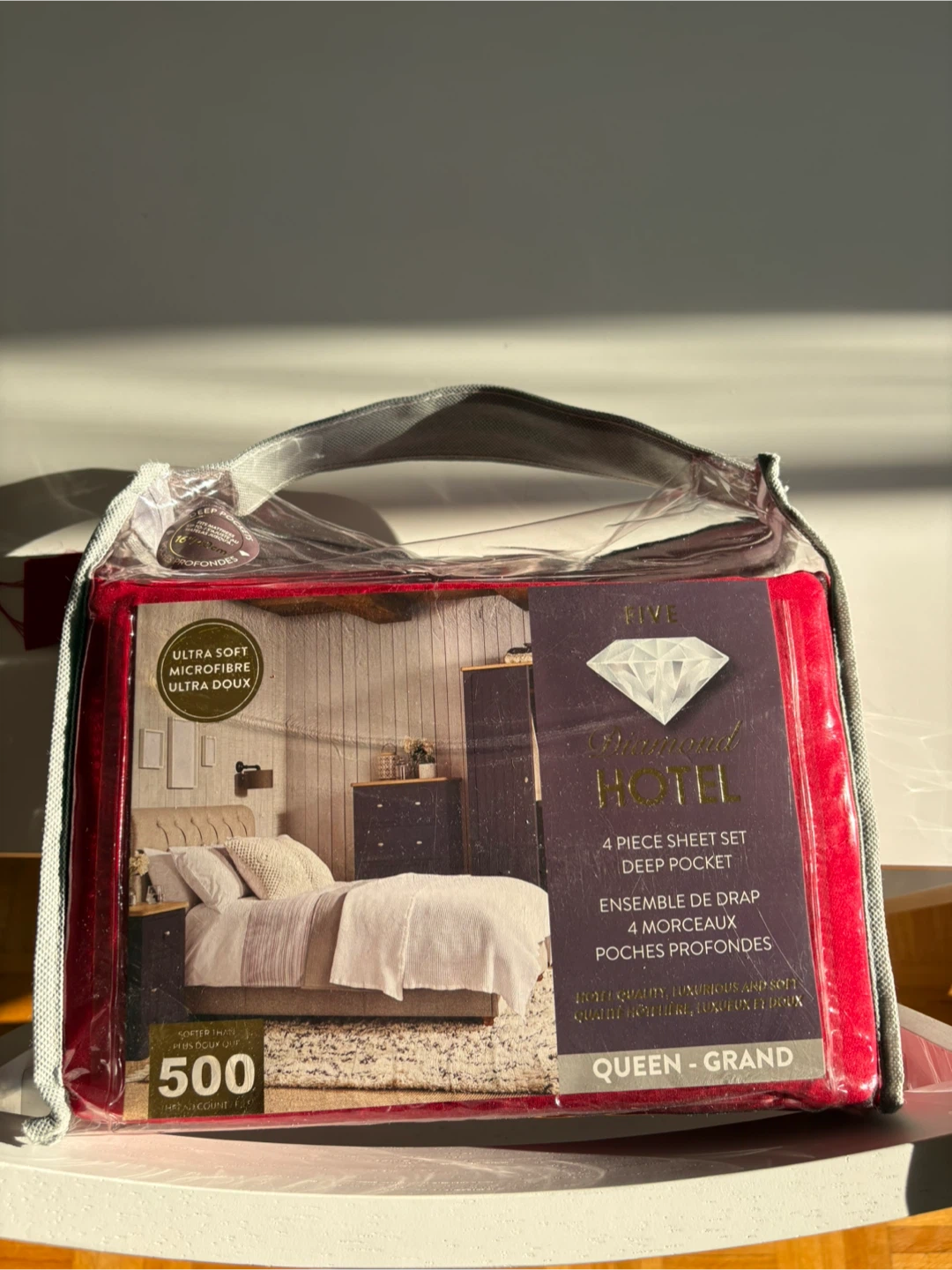 Diamond Hotel Queen Sheet Set - Deep Pocket