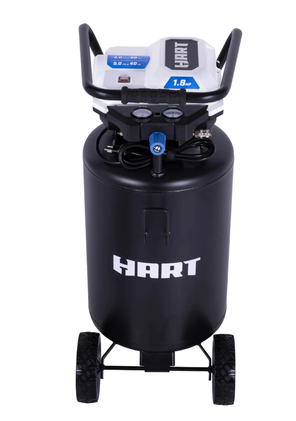 Hart Black 1.8 HP 200 PSI Oil-Free Air Compressor 20 gal
