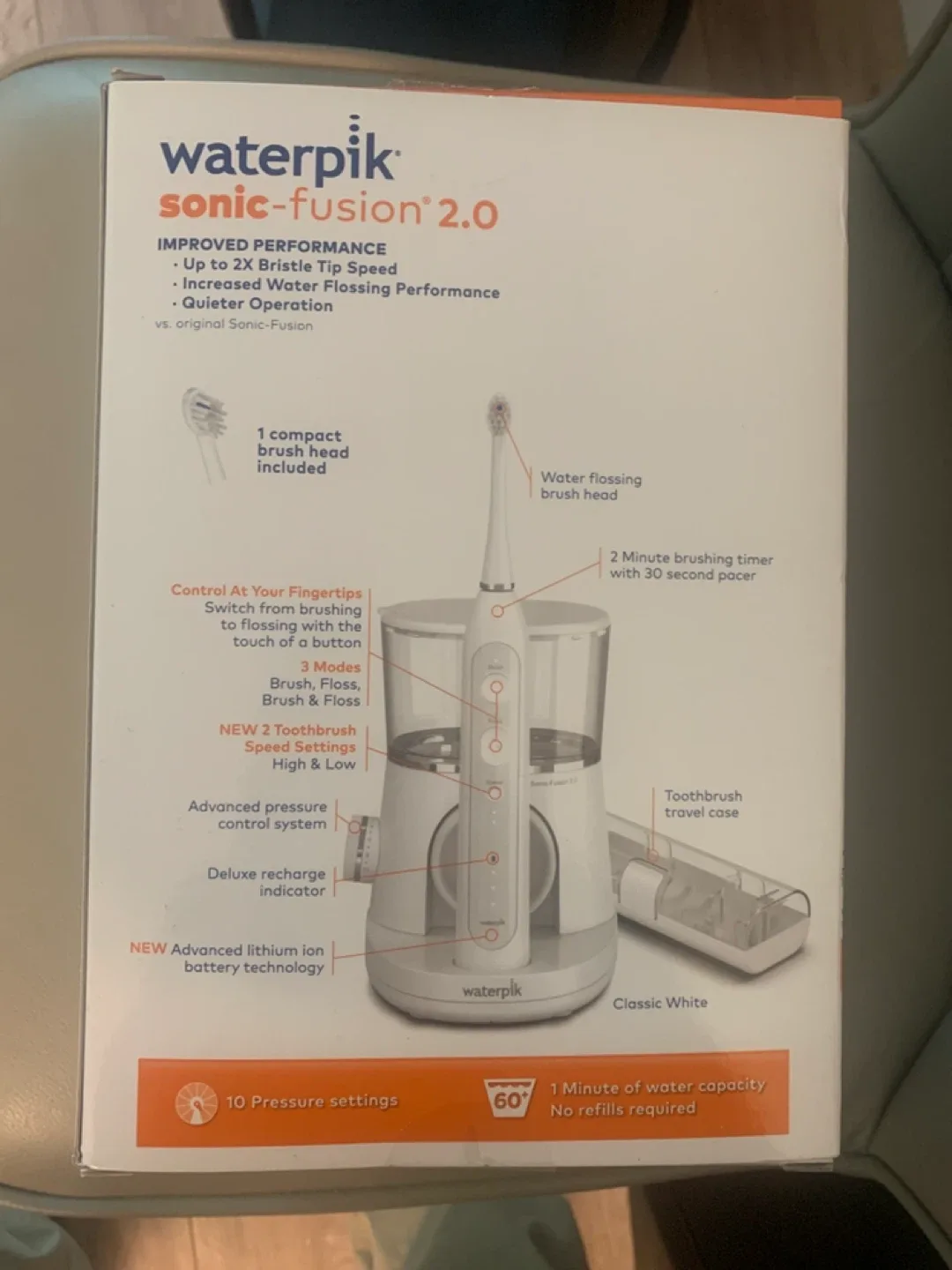 New Waterpik Sonic-Fusion 2.0 Flossing Toothbrush image indicator(3)