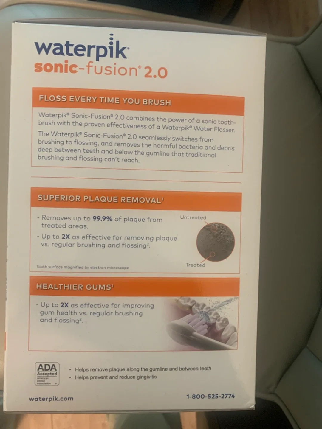 New Waterpik Sonic-Fusion 2.0 Flossing Toothbrush image indicator(4)