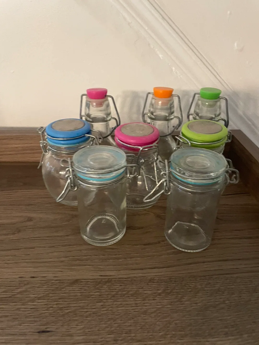 Mini Glass Jars with Coloured Lids thumbnail