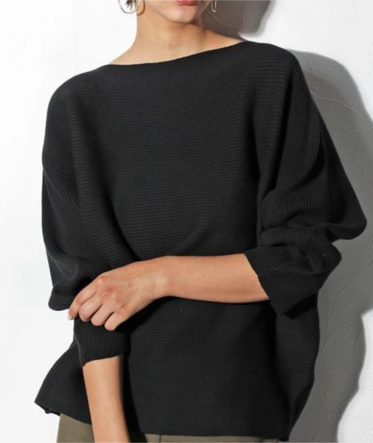 NEW! Black Knit Ribbed Crewneck Sweater - photo 4