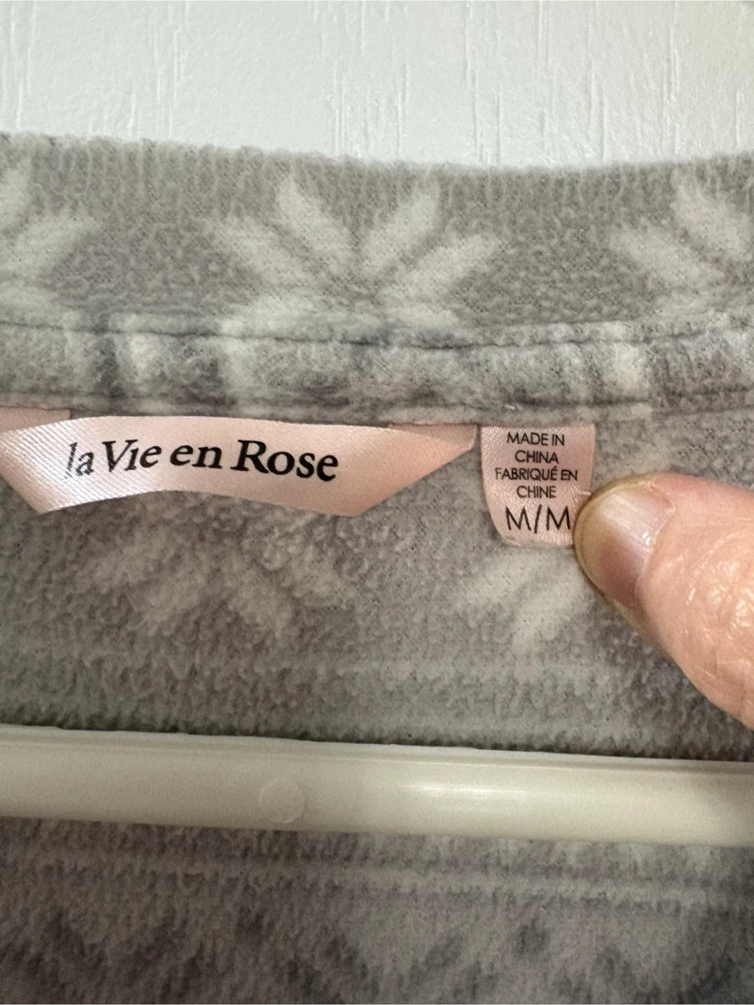 La Vie en Rose Fleece Top - Size M - photo 2