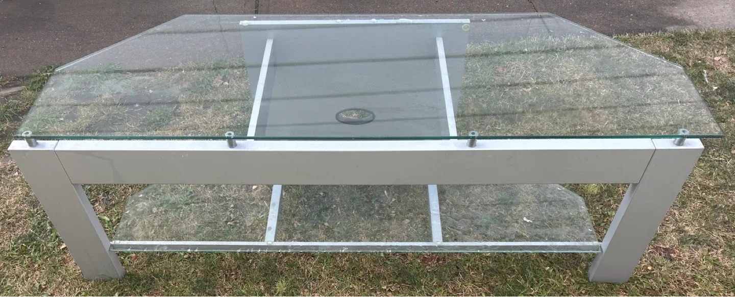Glass Top TV Stand