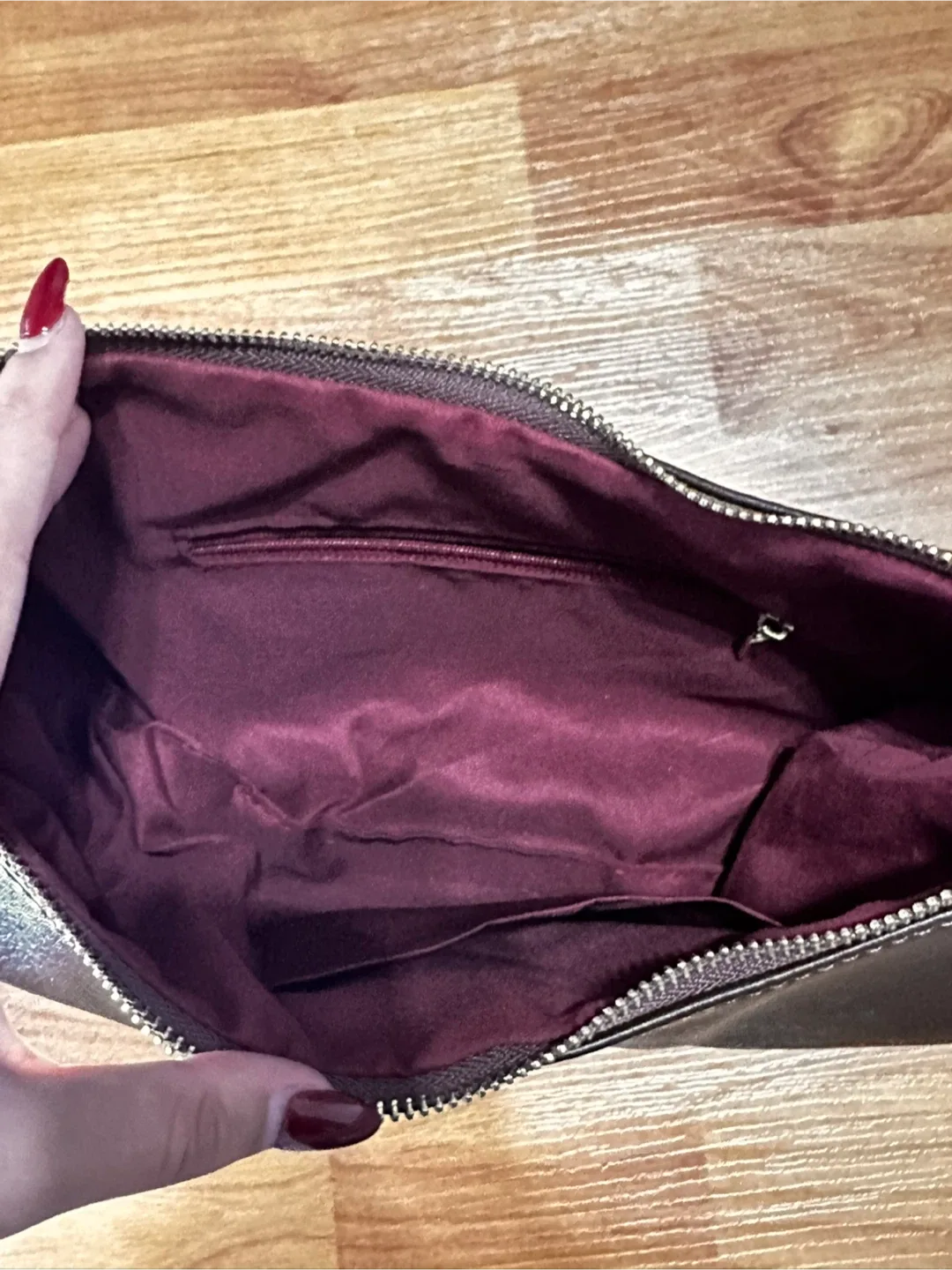 Brown Shoulder Bag with Chain Strap image indicator(5)