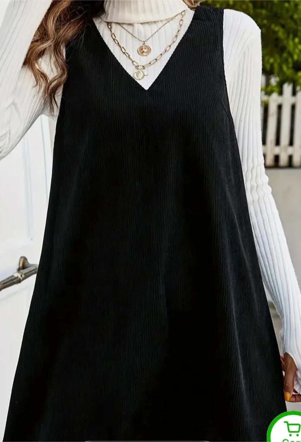 Black Corduroy Dress