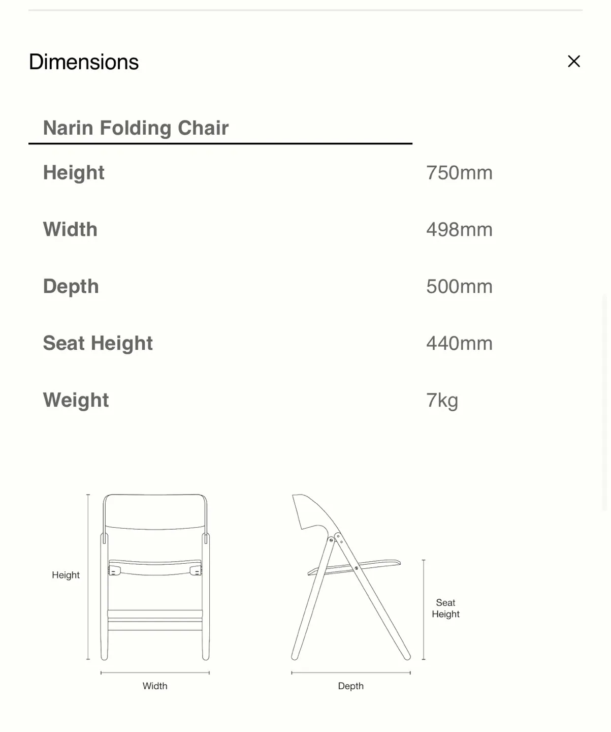 Narin Folding Chairs x4 image indicator(6)