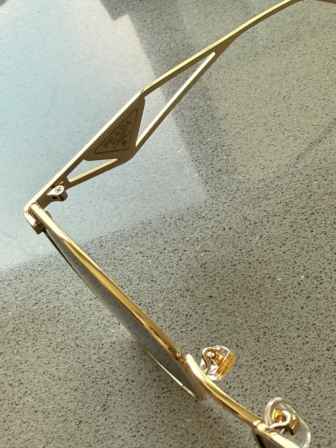 Prada Sunglasses Gold Frame Authentic image indicator(4)