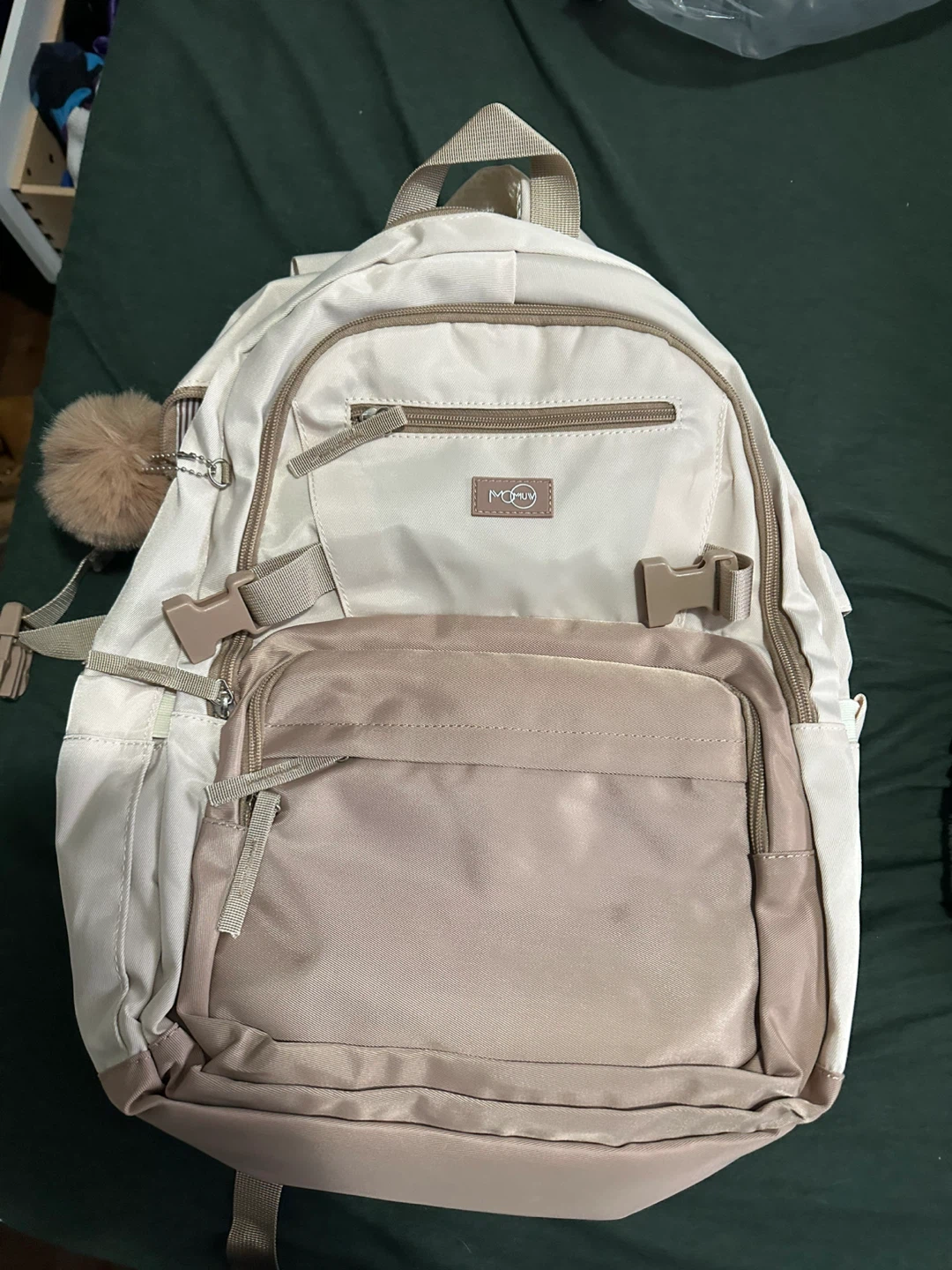 MOON Bookbag Laptop Backpack - Khaki Beige - photo 2
