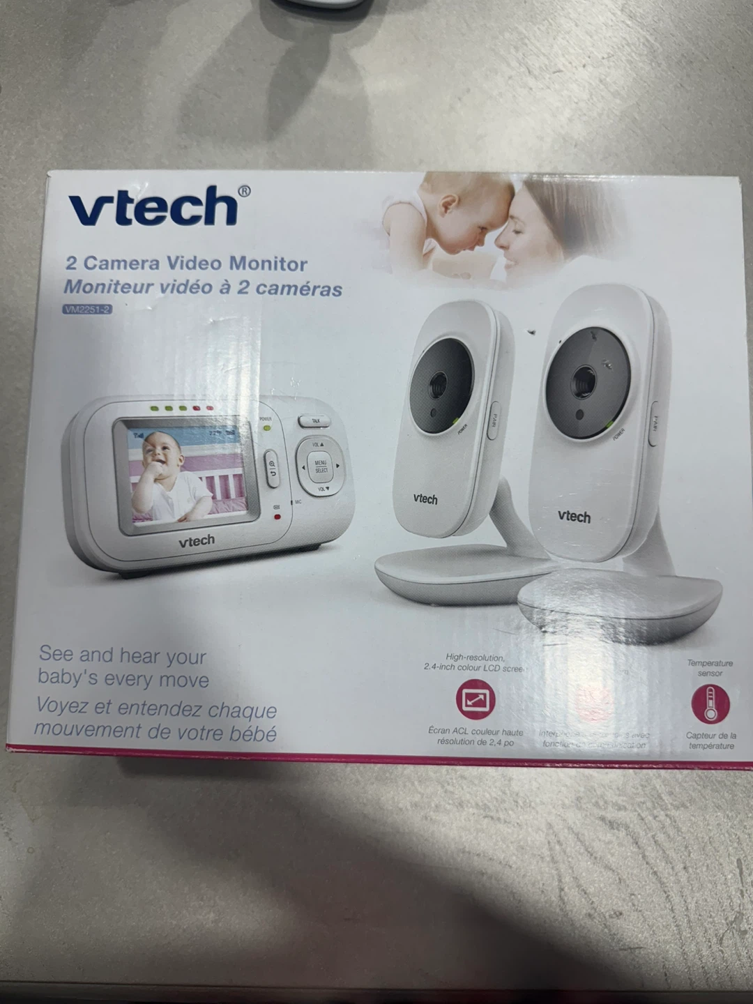 VTech 2 Camera Video Baby Monitor VM2251-2 - photo 4