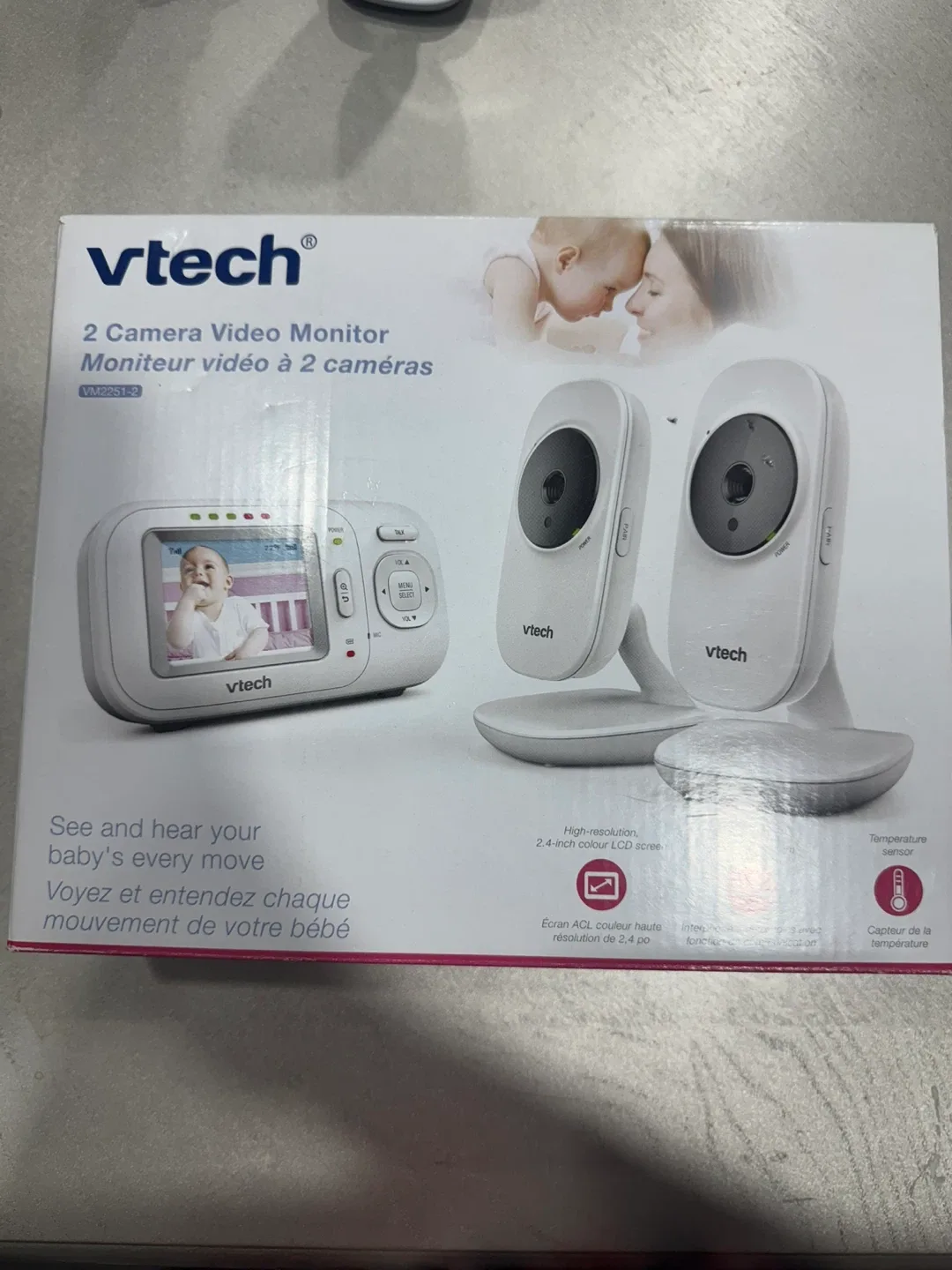VTech 2 Camera Video Baby Monitor VM2251-2 image indicator(4)
