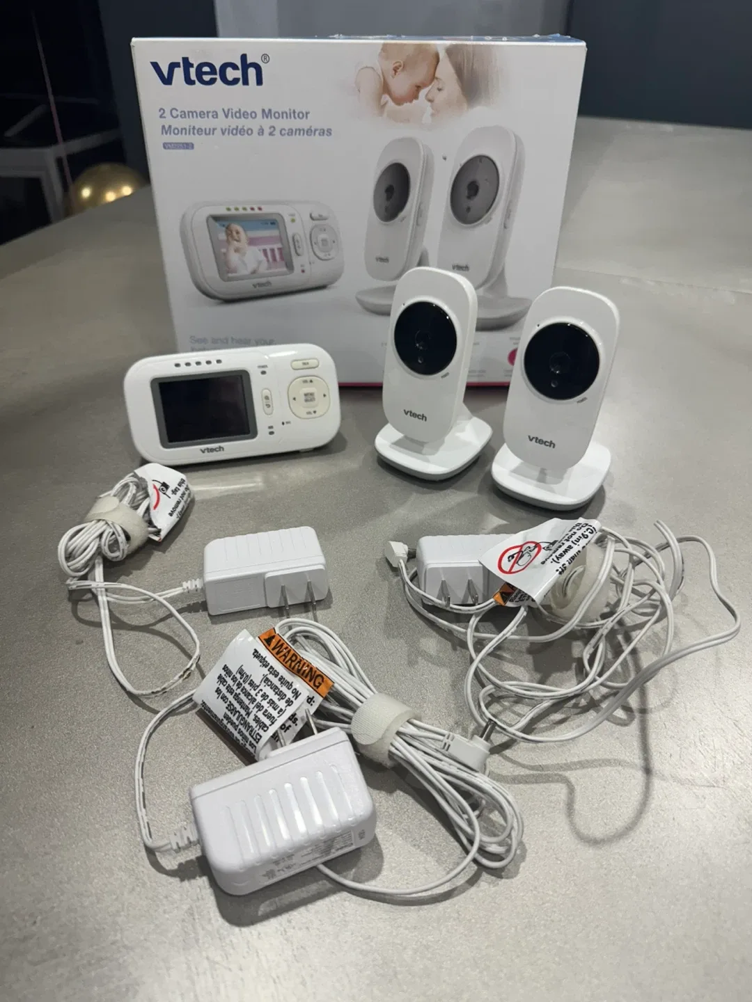 VTech 2 Camera Video Baby Monitor VM2251-2 image indicator(3)