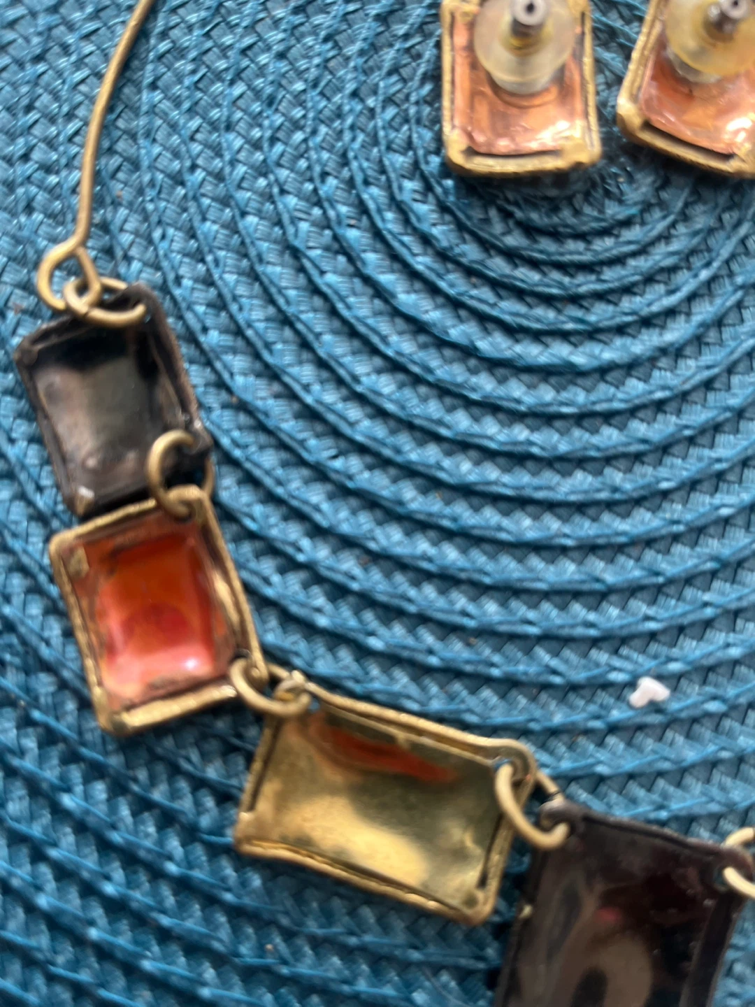 Unique Metal Necklace & Earrings Set - photo 4