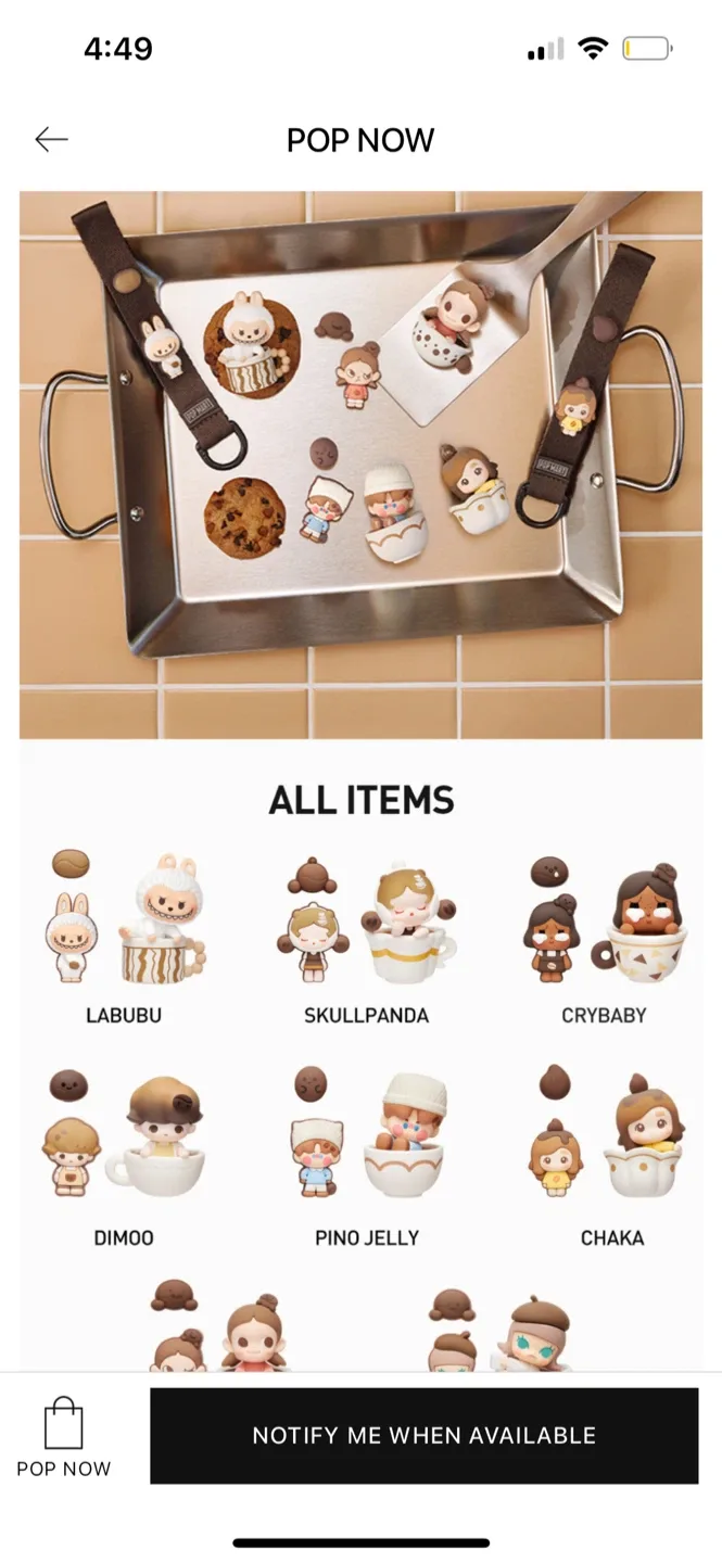 POP BEAN Coffee Factory Series Cry Baby / Skull panda image indicator(2)