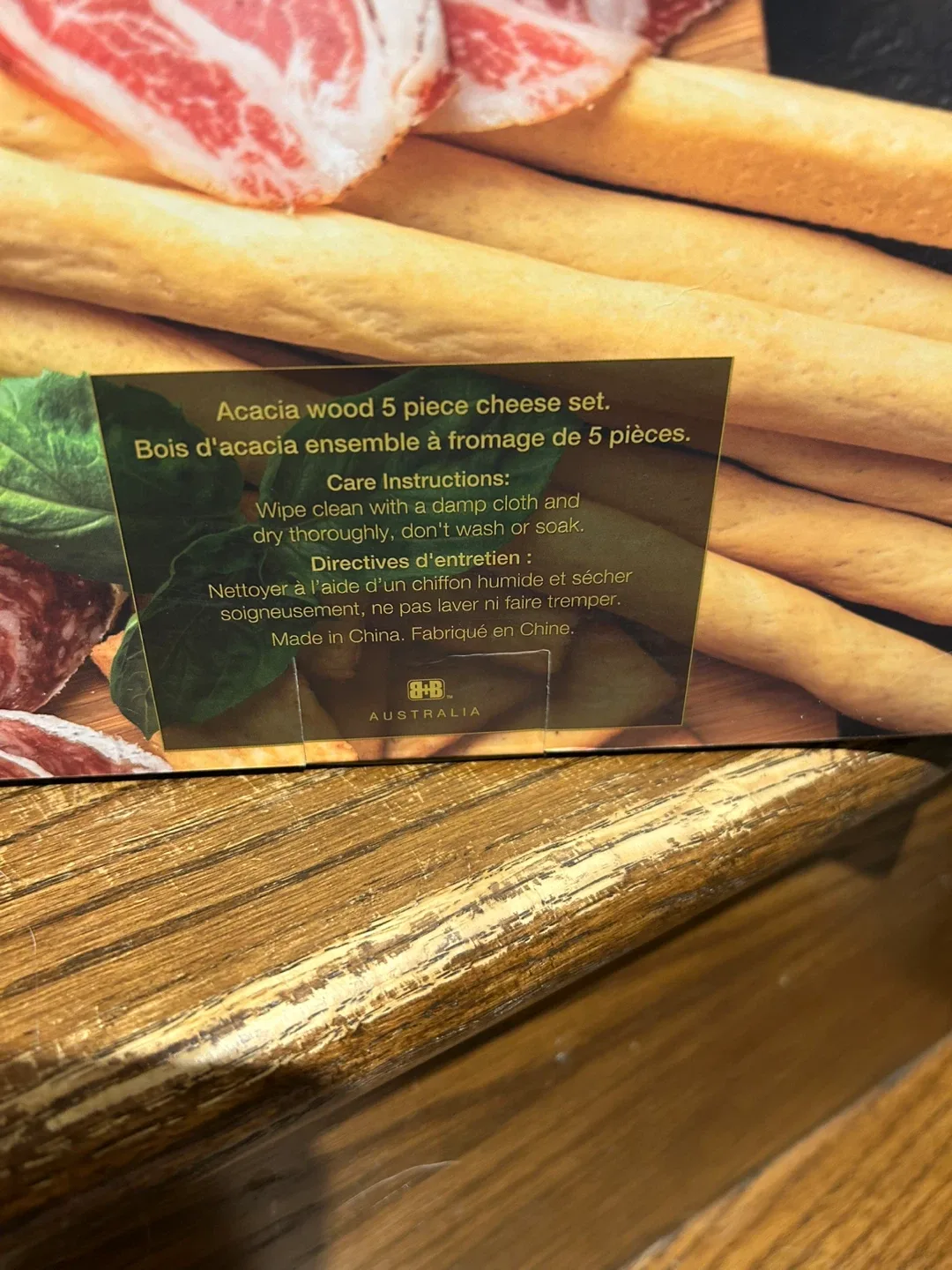 Cibo Acacia Wood 5-Piece Cheese Set - New image indicator(2)