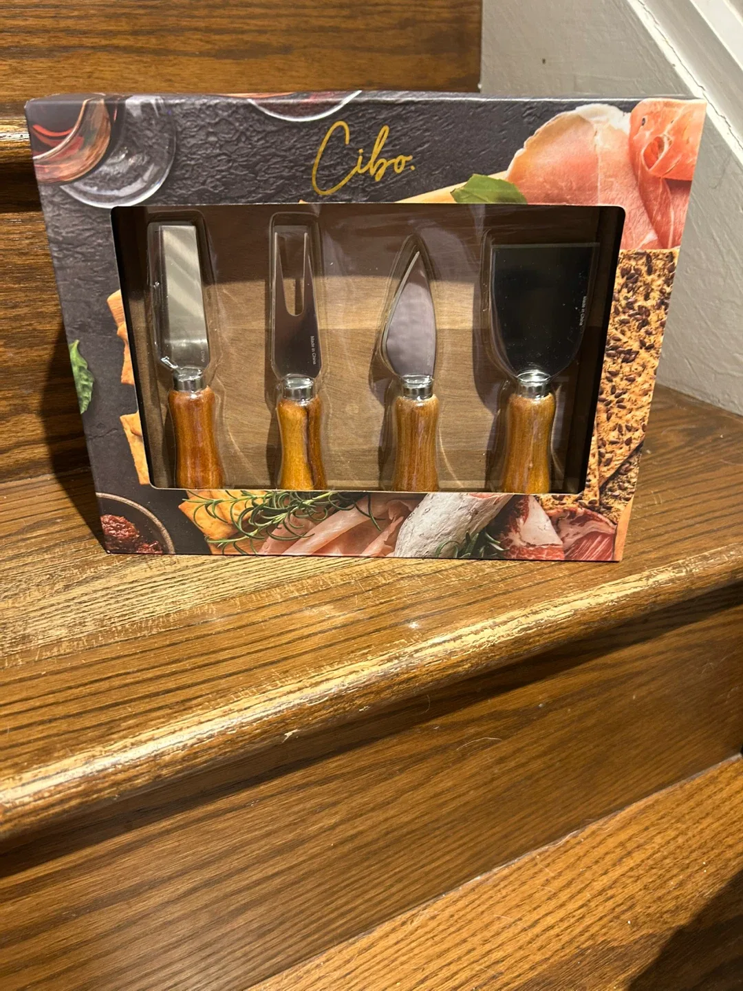 Cibo Acacia Wood 5-Piece Cheese Set - New thumbnail