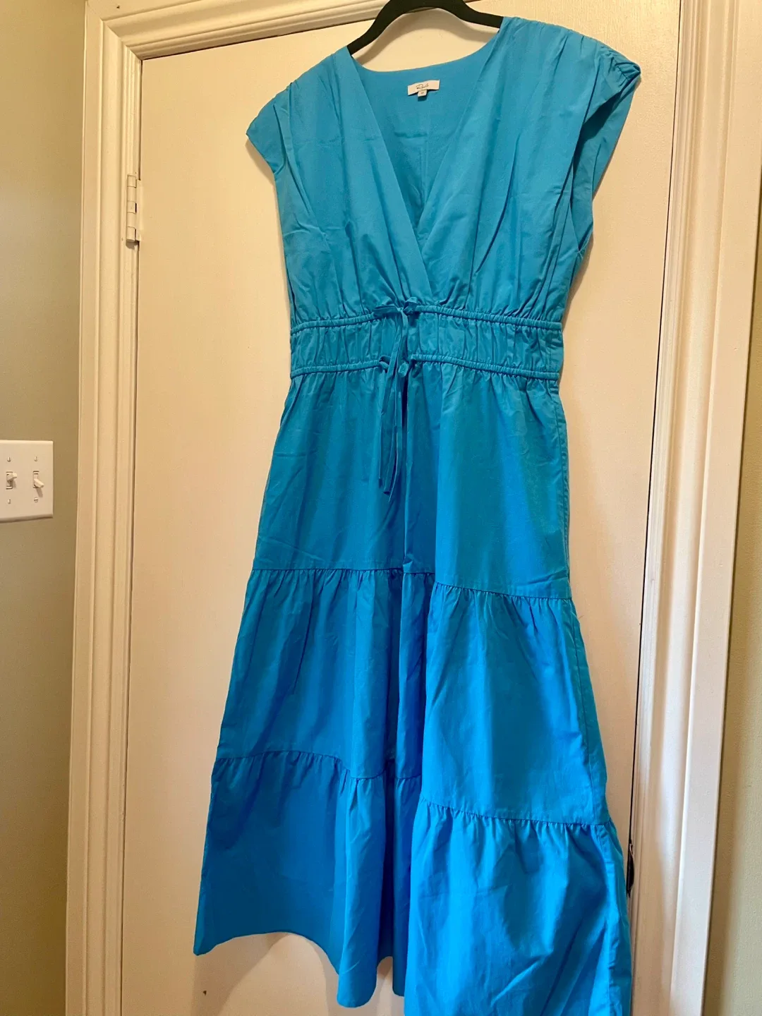 Rails Blue Tiered Dress - Size M thumbnail