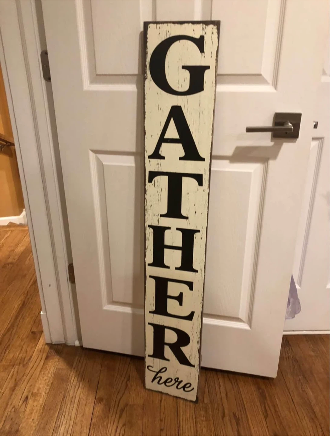 Gather Here Wooden Sign