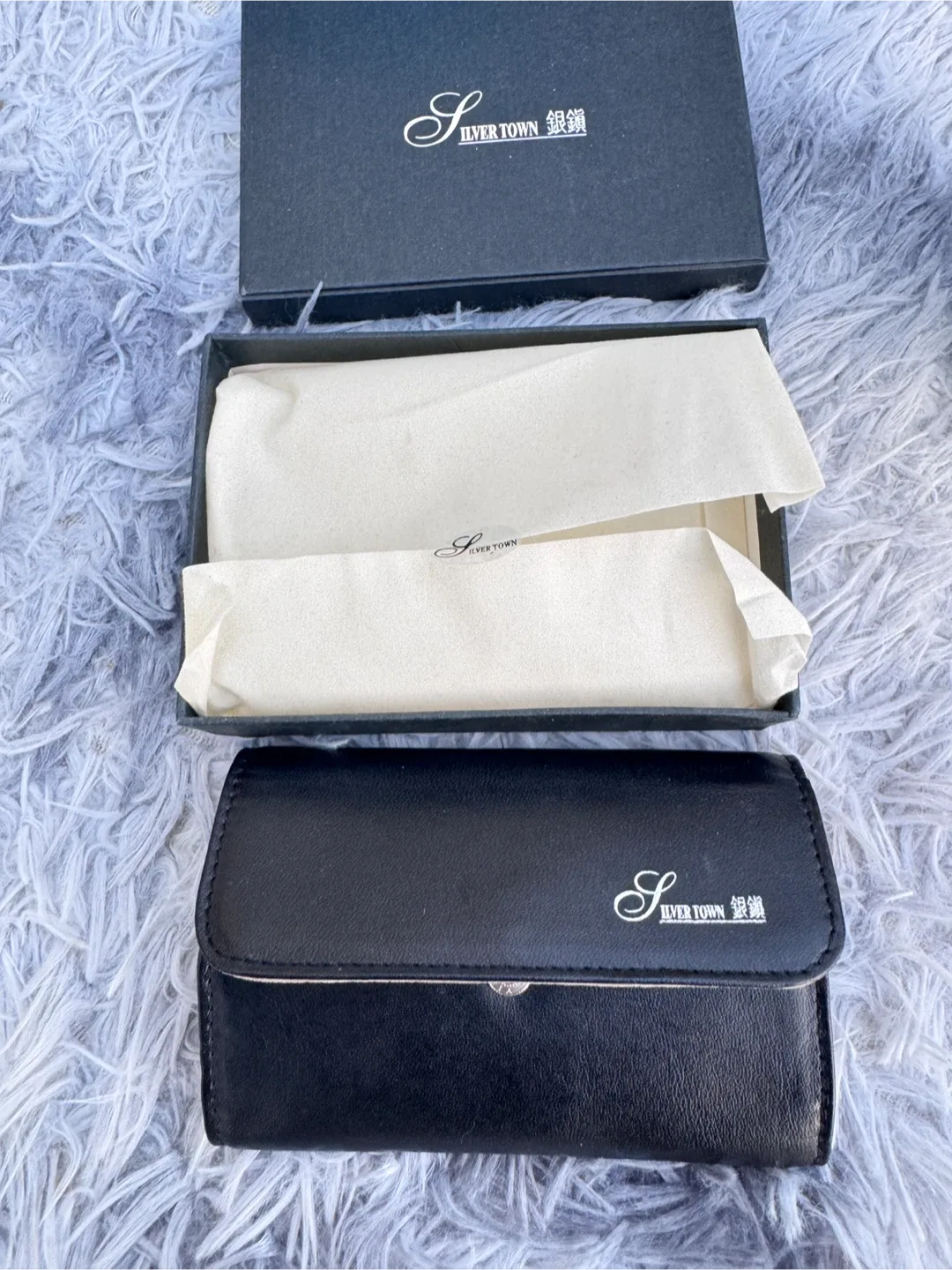 Silver Town Jewelry Roll Travel Case - Black image indicator(5)