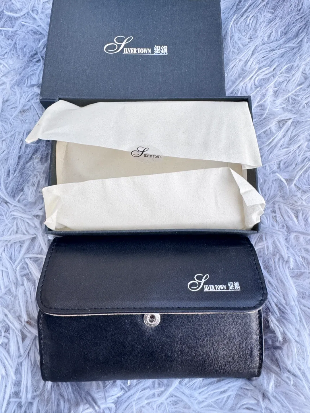 Silver Town Jewelry Roll Travel Case - Black image indicator(3)