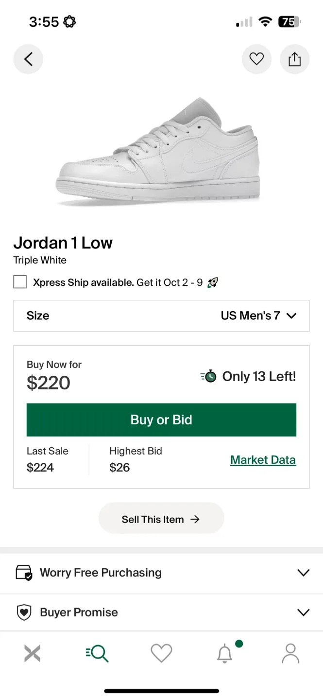 Jordan 1 low “Triple White” image indicator(4)