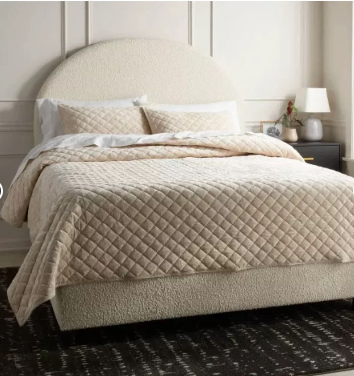 New Threshold King Luxe Diamond Stitch Velvet Quilt image indicator(3)