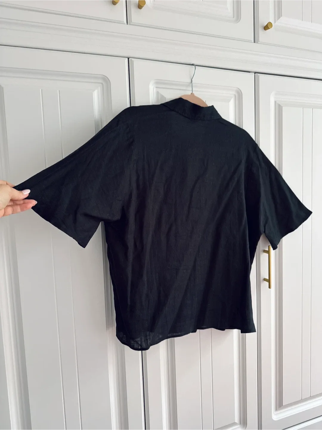 NEW Mango Black Linen Shirt - NEW WITH TAGS, Size M image indicator(6)
