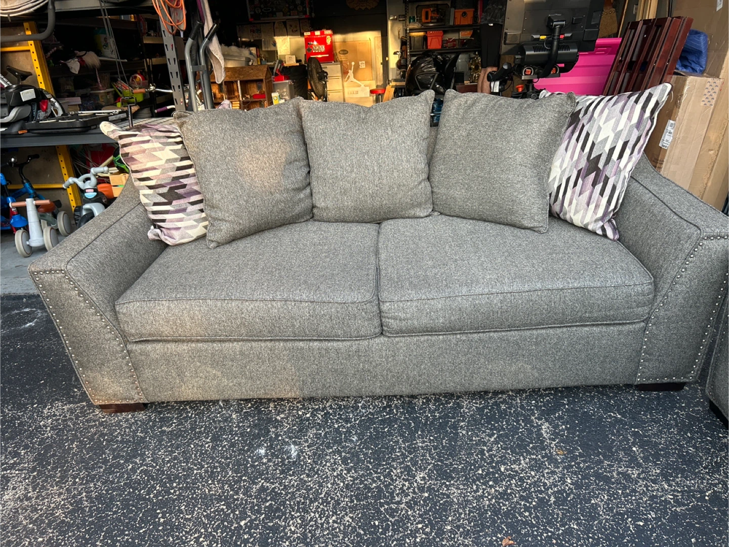 Gray Sofa and Loveseat Set - photo 3