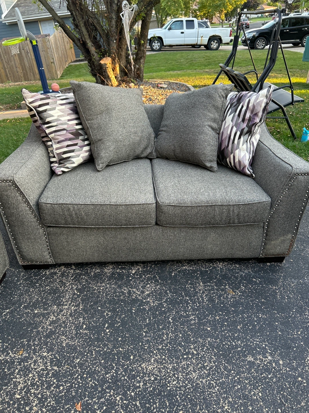 Gray Sofa and Loveseat Set - photo 2