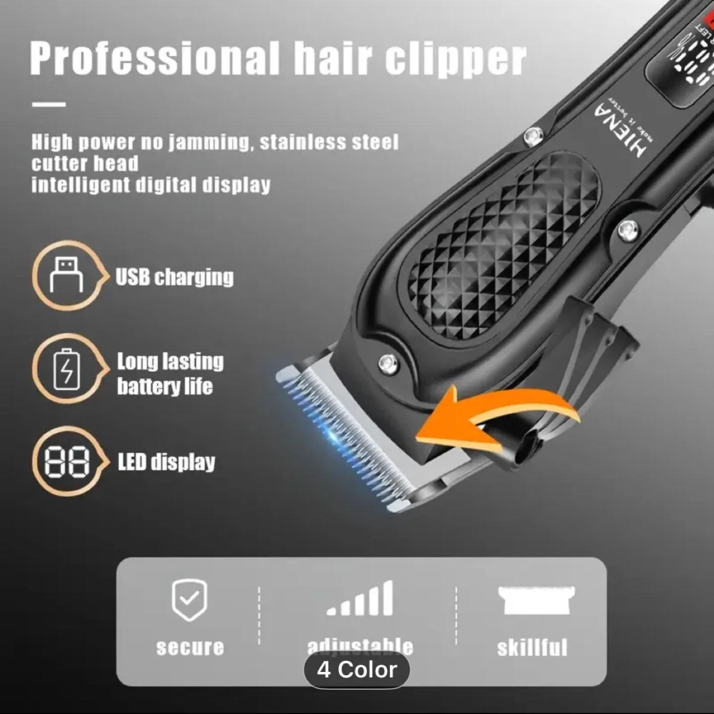 HIENA New Hair Clipper for Men, Professional Grade image indicator(3)
