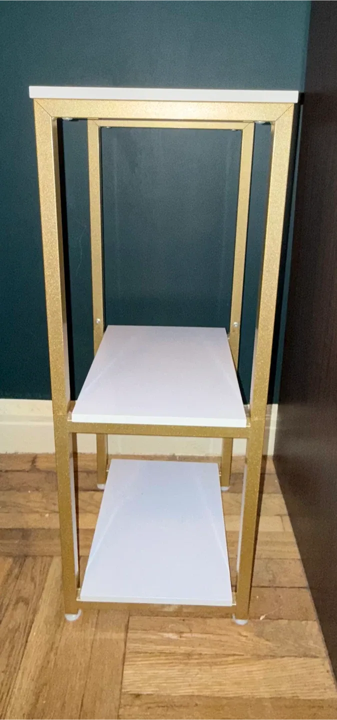 Gold & White 3-Tier Shelf image indicator(2)