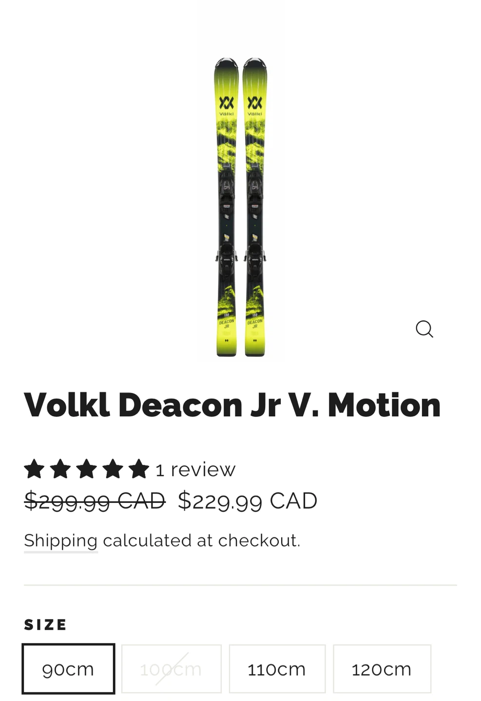 Volkl Deacon Jr V.Motion Skis - 90cm - photo 5