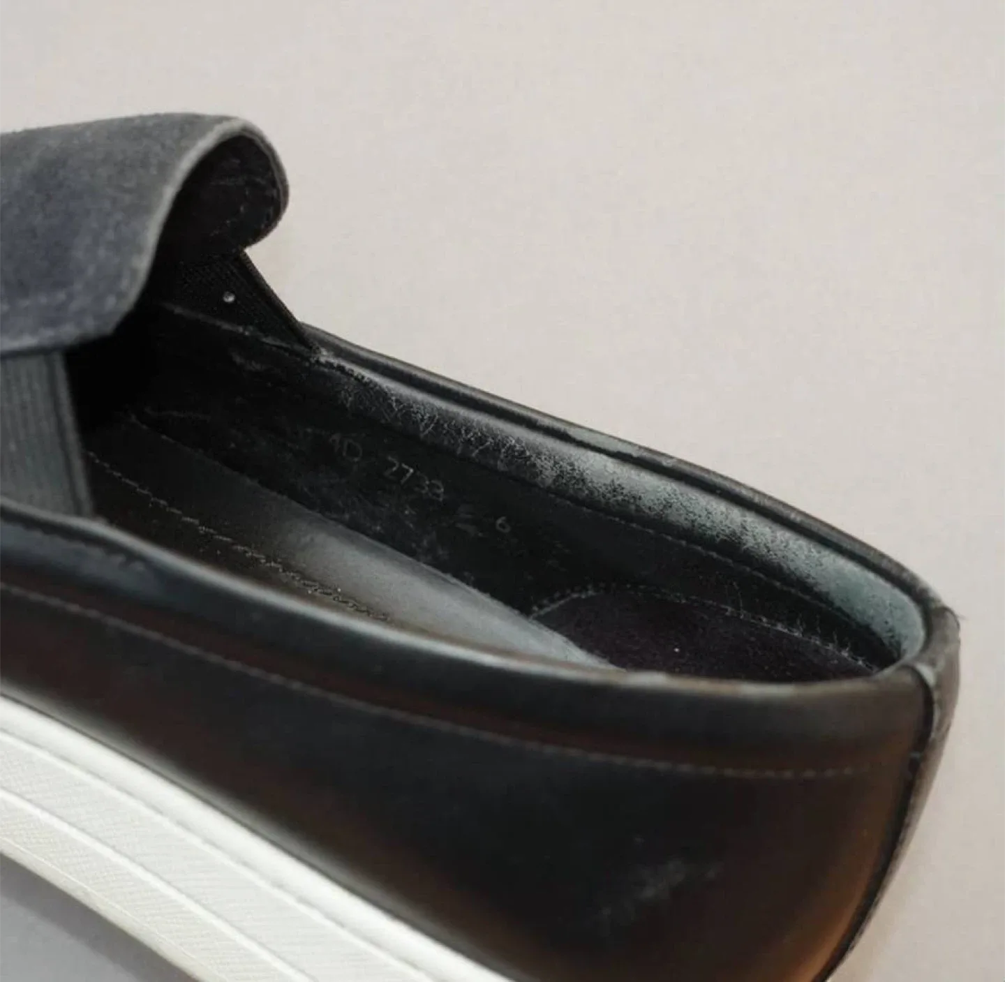 Prada Sport Navy Suede Slip Ons - Mens US 8.5 image indicator(3)