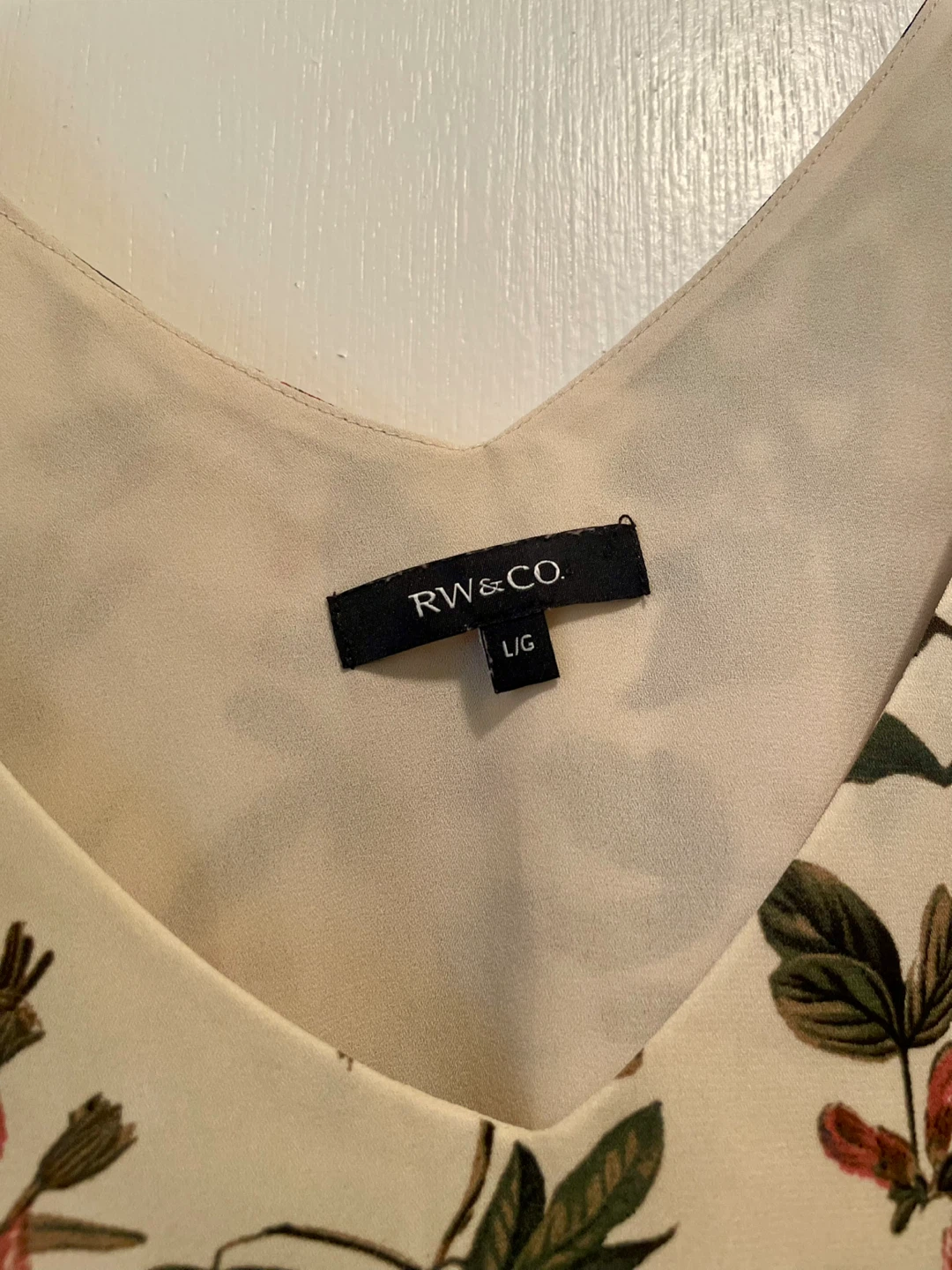 RW&CO Floral Print Tank Top - Size L - photo 2