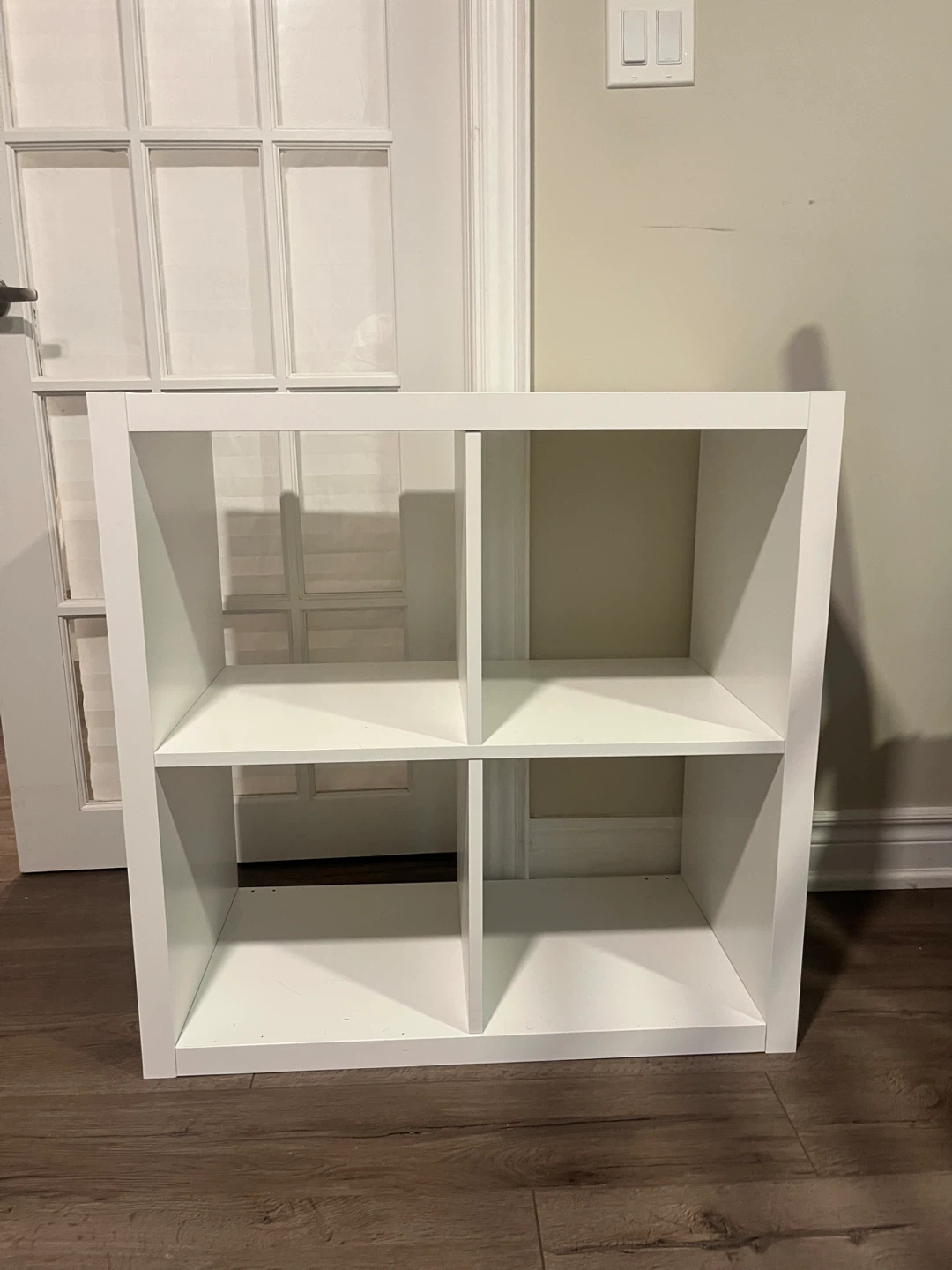 White 4-Cube Storage Shelf