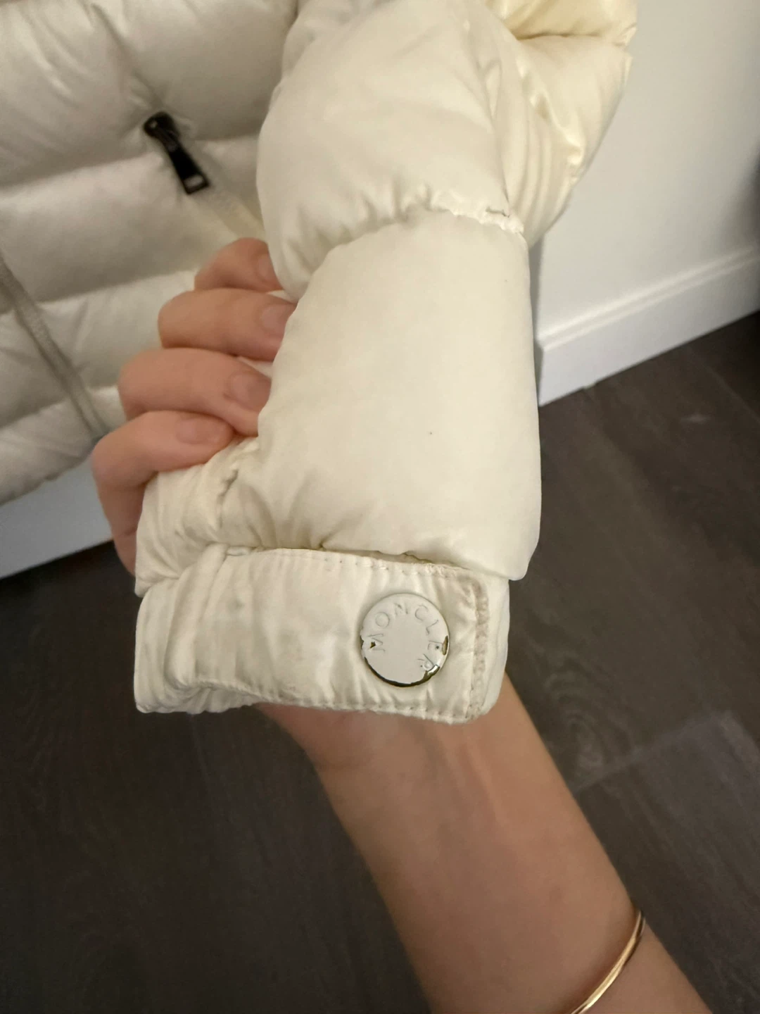 Authentic Moncler Padded Down Jacket - Cream - photo 3