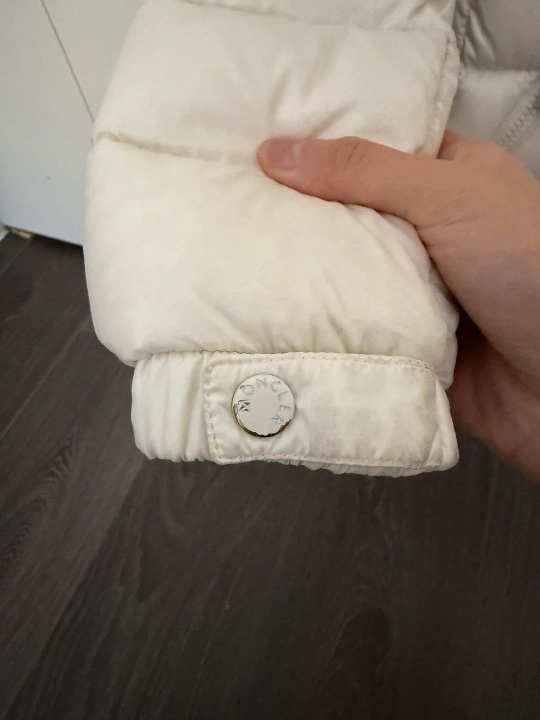 Authentic Moncler Padded Down Jacket - Cream - photo 4