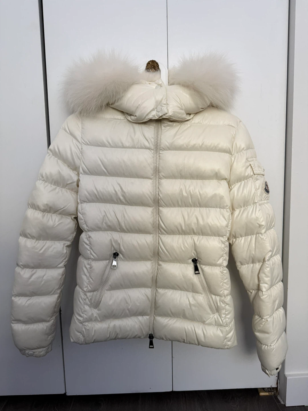Authentic Moncler Padded Down Jacket - Cream