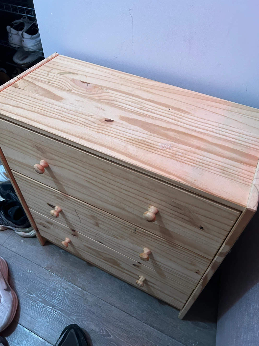 Wooden 3-Drawer Dresser - photo 2