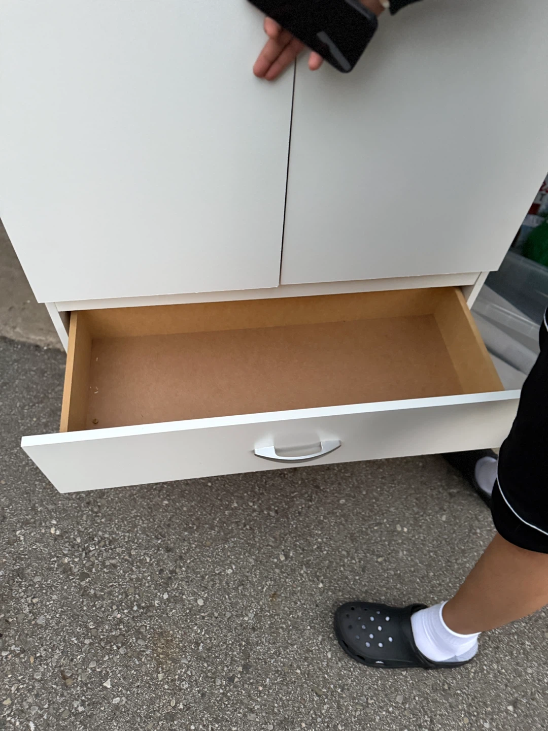 White Wardrobe with Drawers - photo 3