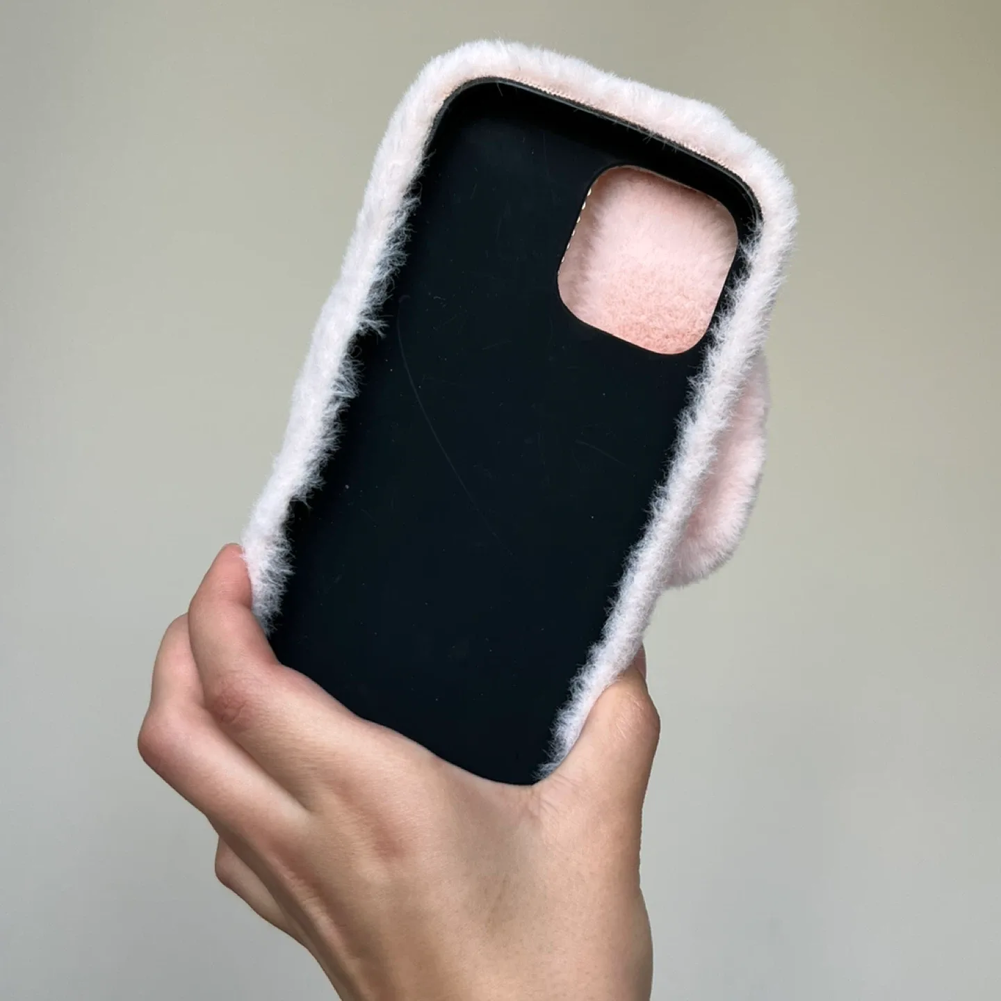 Pink Furry Bunny iPhone 13 pro max Case image indicator(2)